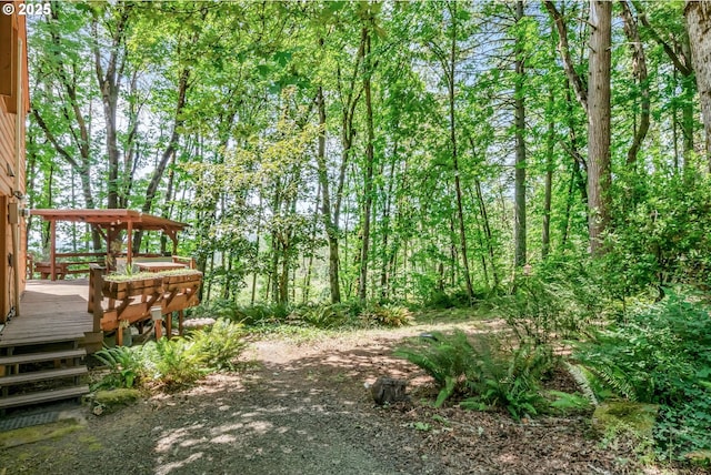 25498 Butler Rd, Junction City, OR 97448 - view of yard with a deck