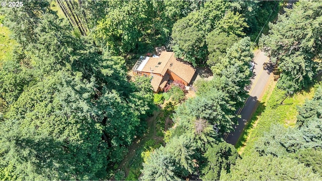 25498 Butler Rd, Junction City, OR 97448 - aerial view of property's location featuring a heavily wooded area