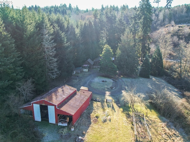 29975 E Meissner Rd, Deer Island, OR 97054 - view from above of property featuring a heavily wooded area