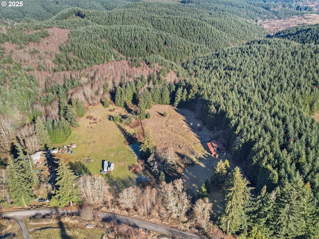 29975 E Meissner Rd, Deer Island, OR 97054 - aerial view of property's location featuring a forest