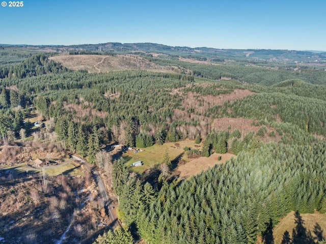 29975 E Meissner Rd, Deer Island, OR 97054 - aerial overview of property's location featuring a heavily wooded area