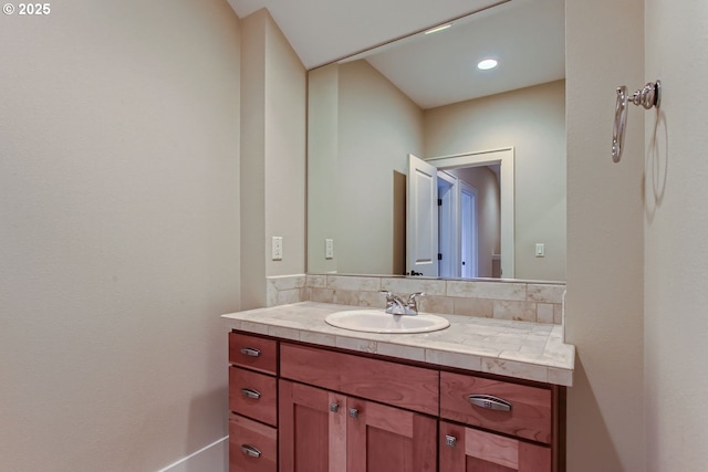 bathroom featuring vanity