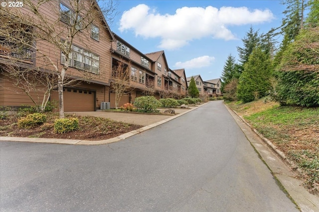 view of road featuring a residential view