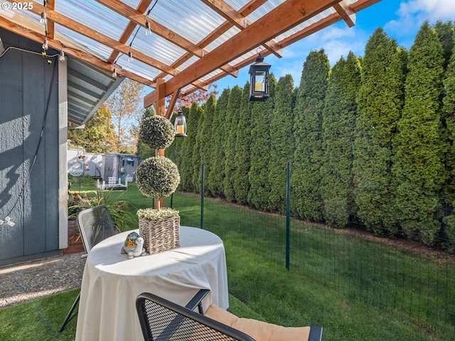 view of patio featuring area for grilling