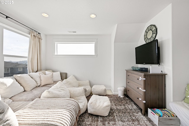 living room with a healthy amount of sunlight