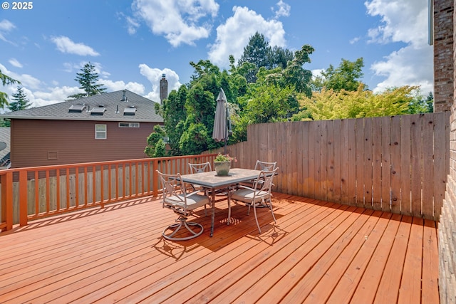 2038 Titan Ter, West Linn, OR 97068 - wooden deck featuring outdoor dining area