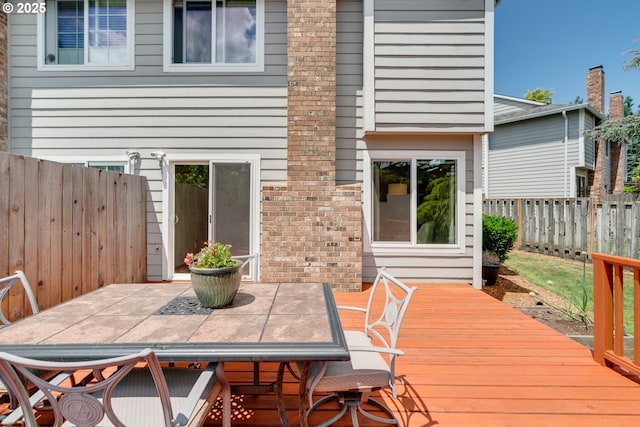 2038 Titan Ter, West Linn, OR 97068 - deck featuring outdoor dining area and a fenced backyard