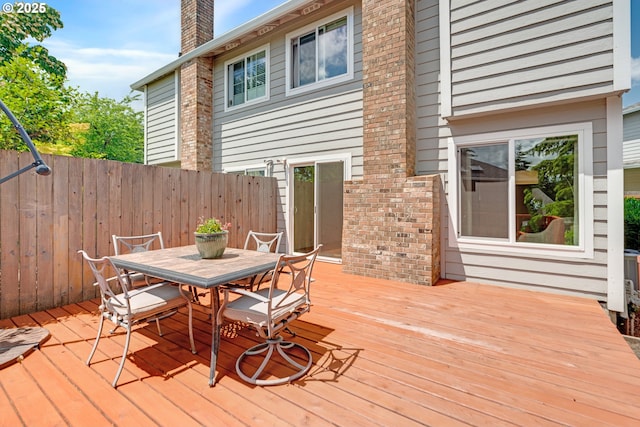 2038 Titan Ter, West Linn, OR 97068 - wooden terrace with outdoor dining space