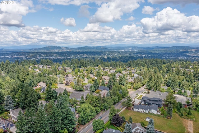 2038 Titan Ter, West Linn, OR 97068 - aerial view of residential area with a mountain backdrop