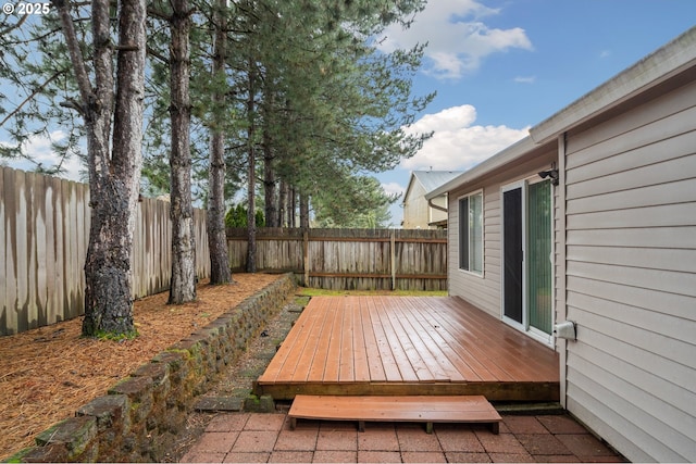 view of wooden terrace