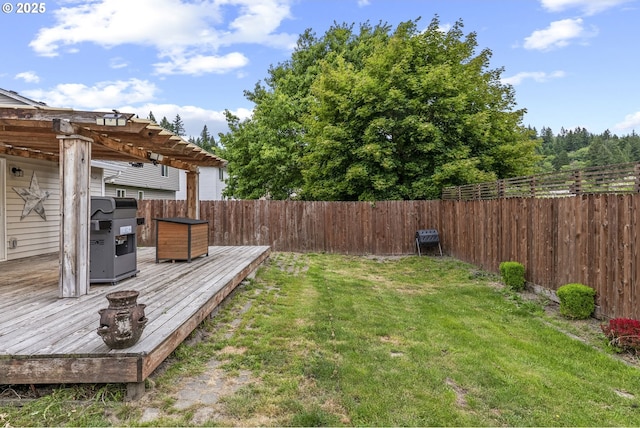112 Stoneway Ln, Longview, WA 98632 - view of yard featuring a pergola and a wooden deck