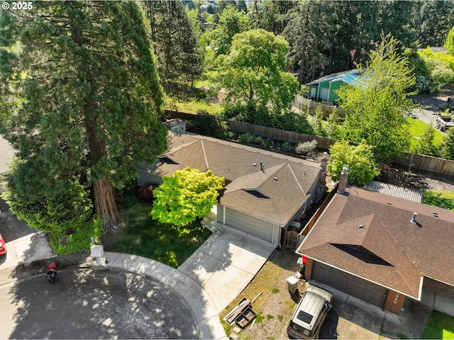 view of subject property