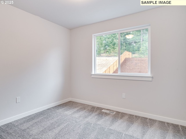 view of carpeted empty room