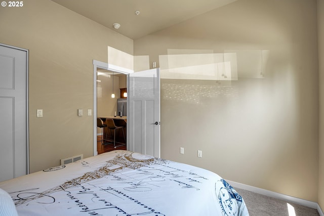 13885 SW Meridian St Unit 135, Beaverton, OR 97005 - bedroom featuring carpet floors and stainless steel fridge