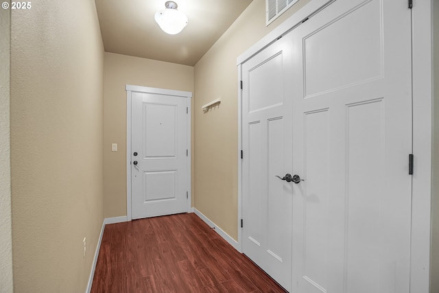 13885 SW Meridian St Unit 135, Beaverton, OR 97005 - entryway with dark wood-style flooring and baseboards