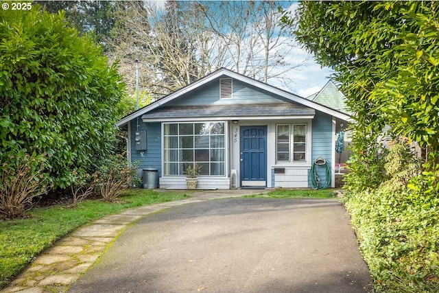 view of bungalow-style house