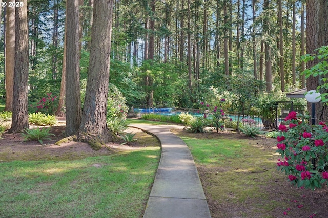 1200 NE Territorial Rd Unit 83, Canby, OR 97013 - view of yard featuring an outdoor pool