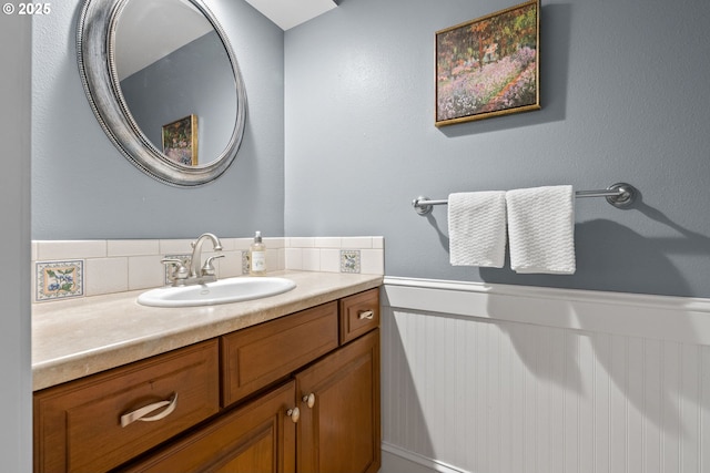 bathroom featuring vanity