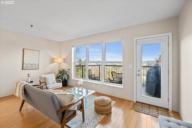 310 NW Uptown Ter Unit 1A, Portland, OR 97210 - living room with wood finished floors