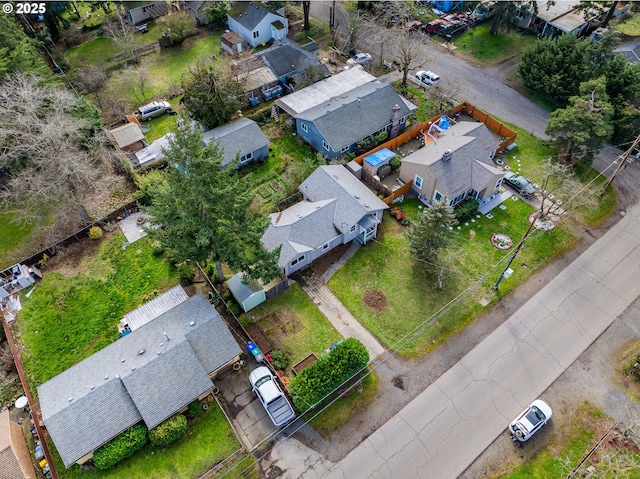 birds eye view of property featuring a residential view