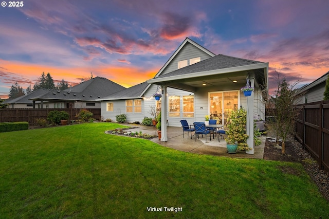 10603 NE 92nd Ave, Vancouver, WA 98662 - rear view of house featuring a patio area and roof with shingles