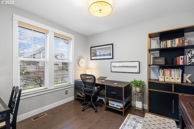 10603 NE 92nd Ave, Vancouver, WA 98662 - office space with healthy amount of natural light, dark wood-style floors, and baseboards
