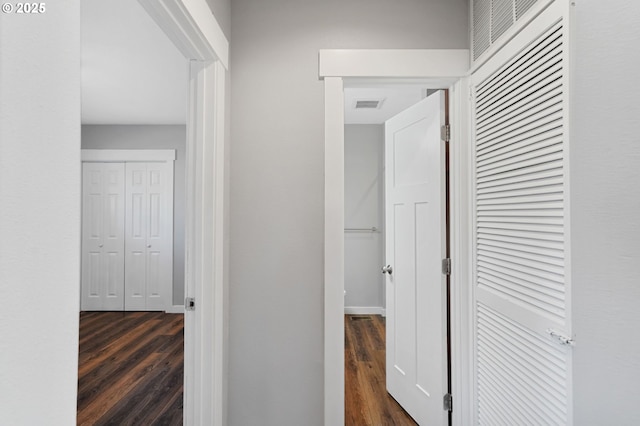 220 Adams Ave, Silverton, OR 97381 - hallway with dark wood-type flooring