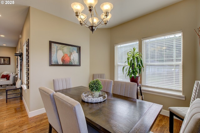 459 Oak Valley Loop, Winchester, OR 97495 - dining area with a chandelier, light wood-style flooring, and recessed lighting
