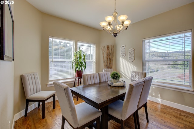 459 Oak Valley Loop, Winchester, OR 97495 - dining room with a chandelier and light wood-type flooring