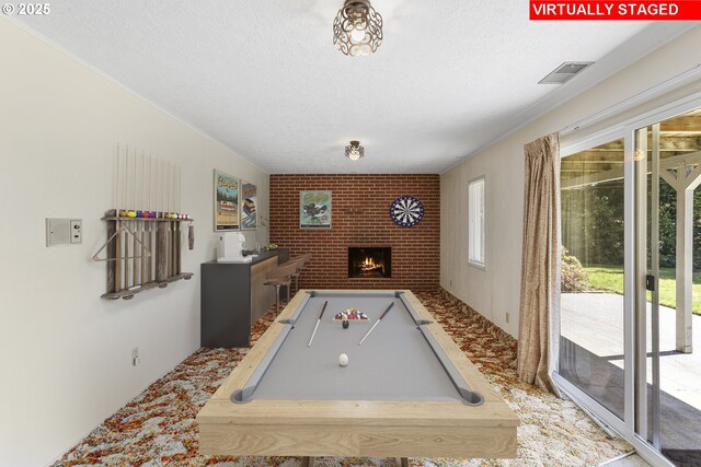 basement with wood ceiling, stairs, and heating unit