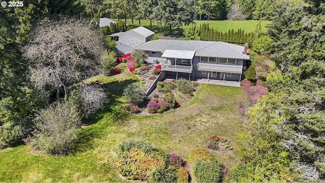 view from above of property