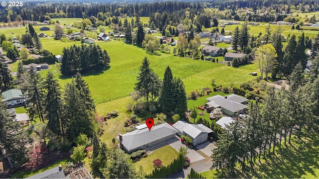 aerial view of residential area