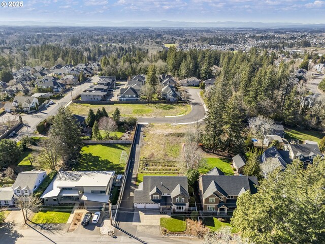 drone / aerial view with a residential view