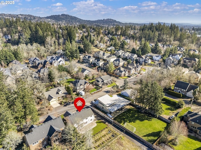 birds eye view of property featuring a residential view