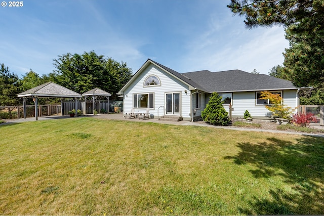 89523 Manion Dr, Warrenton, OR 97146 - view of front of house with a gazebo, a patio, and entry steps