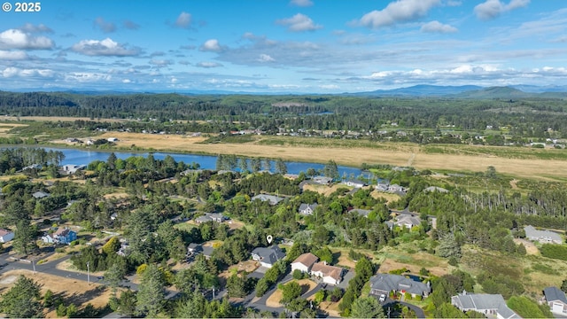 89523 Manion Dr, Warrenton, OR 97146 - aerial overview of property's location with a water and mountain view and a forest
