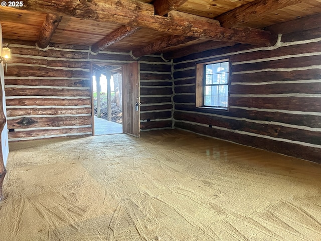 29202 Wallace St, Gold Beach, OR 97444 - interior space with wooden ceiling
