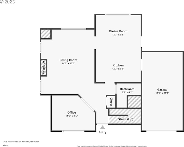 2435 NW Burnett St, Portland, OR 97229 - view of room layout