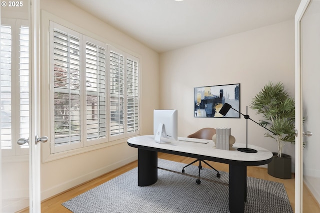 2435 NW Burnett St, Portland, OR 97229 - office space featuring light wood-style flooring and baseboards