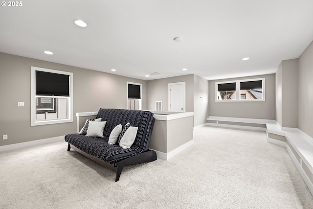 7886 SW Capitol Hill Rd, Portland, OR 97219 - sitting room featuring light colored carpet and recessed lighting