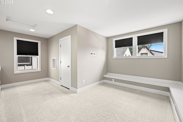 7886 SW Capitol Hill Rd, Portland, OR 97219 - empty room with attic access, carpet, and recessed lighting
