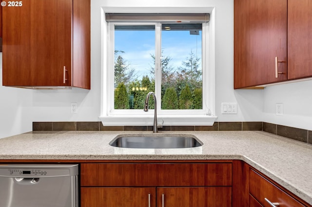 kitchen featuring sink and dishwasher