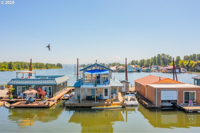 18989 NE Marine Dr Unit 04, Portland, OR 97230 - dock with a water view