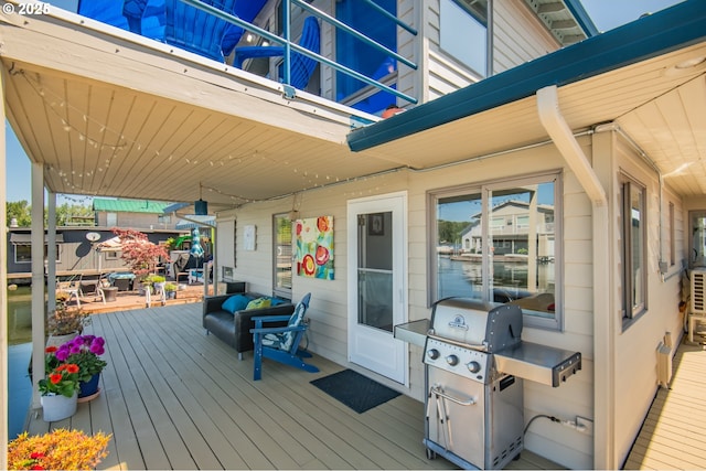 18989 NE Marine Dr Unit 04, Portland, OR 97230 - deck with grilling area