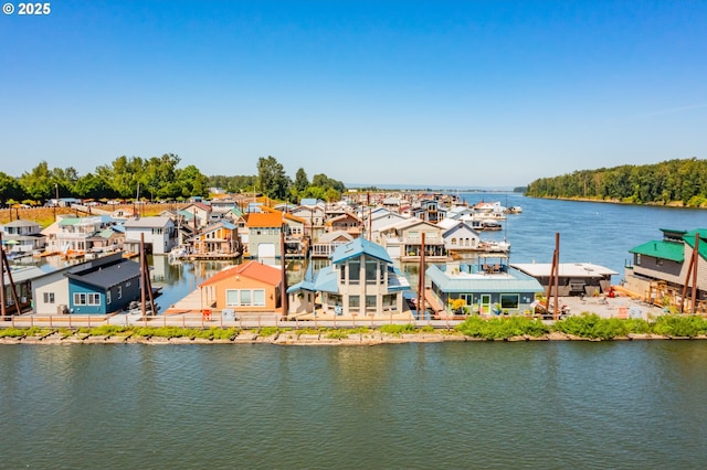 18989 NE Marine Dr Unit 04, Portland, OR 97230 - water view with nearby suburban area