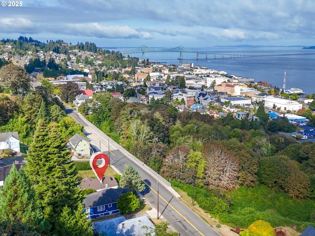 1925 Irving Ave, Astoria, OR 97103 - drone / aerial view of a notable bridge and a large body of water