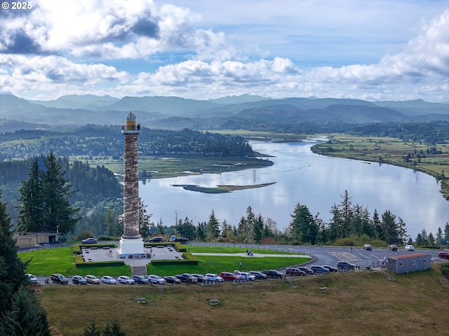 1925 Irving Ave, Astoria, OR 97103 - drone / aerial view of a water and mountain view