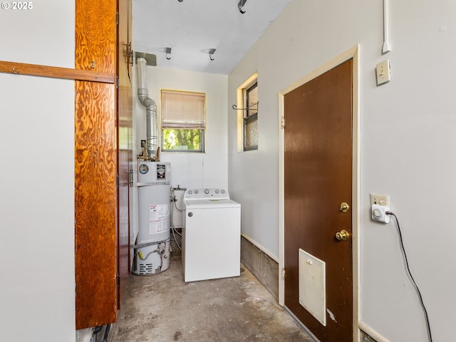 3128 SE 64th Ave, Portland, OR 97206 - laundry area with washer / clothes dryer and water heater