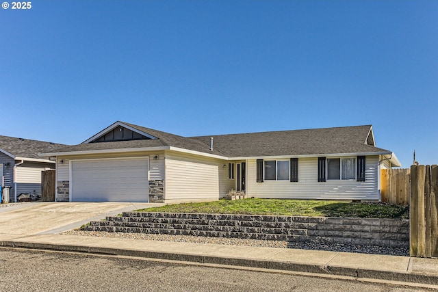 ranch-style house with a garage