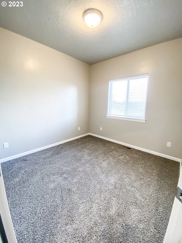 585 Baker St, Baker City, OR 97814 - unfurnished room with a textured ceiling and dark carpet